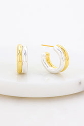 Zafino Luna Hoop Earrings Gold/Silver